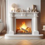 Wood-burning fireplace