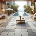 Outdoor floor tiles